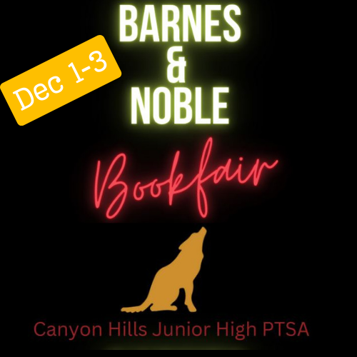  Barnes & Noble Bookfair Dec 1-3 Shoppes at Chino Hills Show Flyer